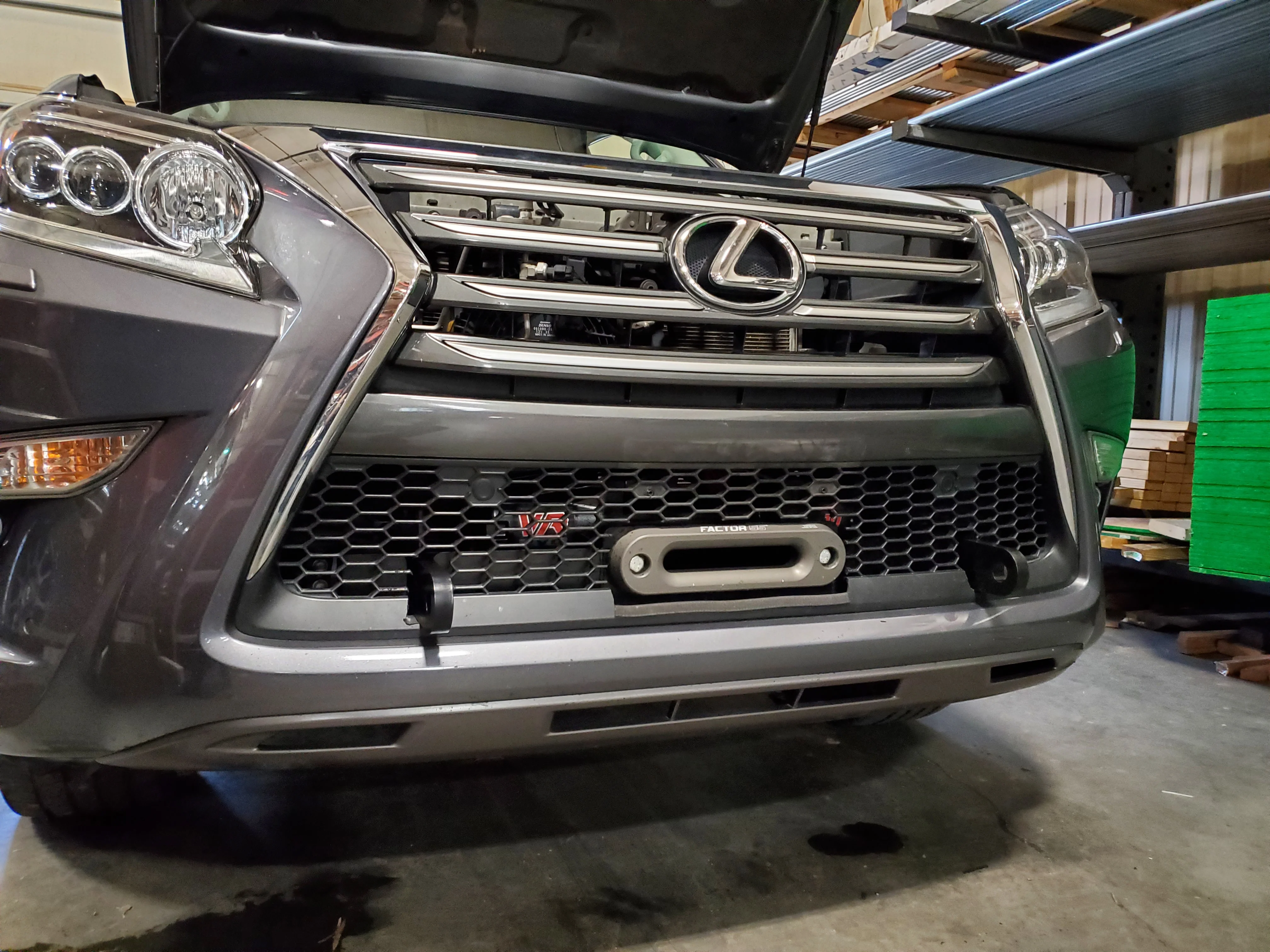 Adjustable Hidden Winch Mount with Recovery Points - GX460 - Image 9